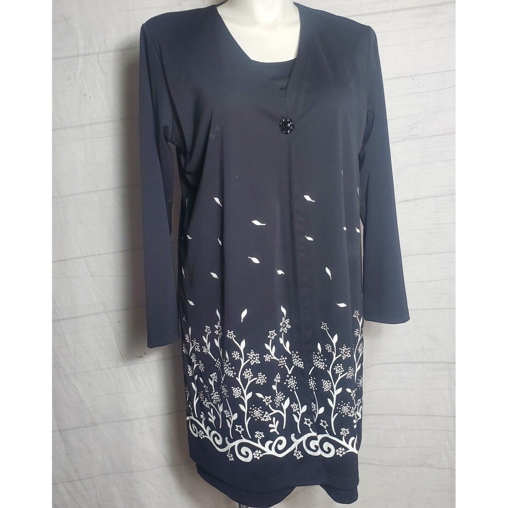 Style Studio Black floral dress size 1X